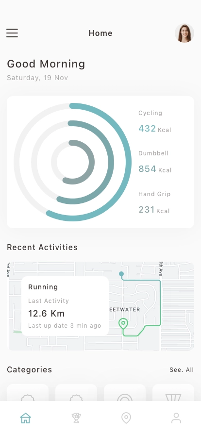 Workout & Fitness Mobile App UI Kit - Screenshot 3