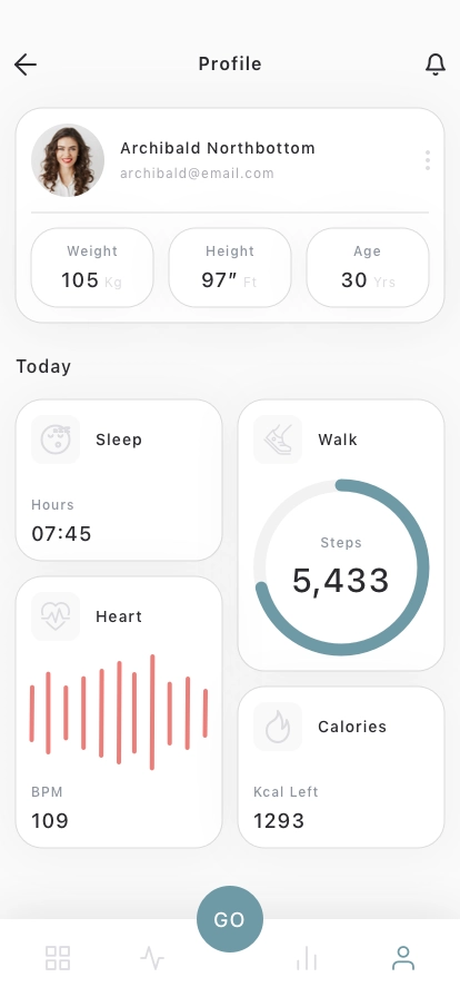 AI Health Tracker Mobile App UI Kit - Screenshot 5
