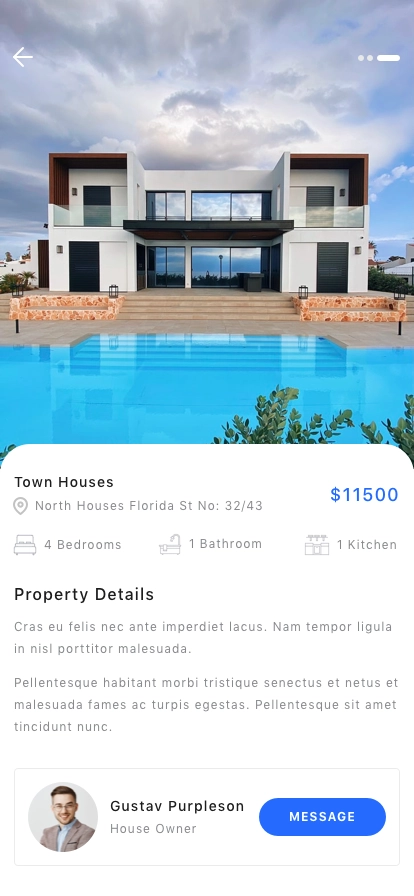 Real Estate App UI Kit - Screenshot 4