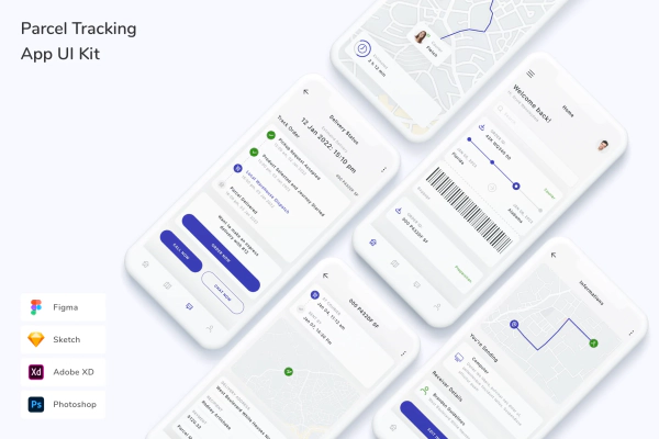 Parcel Tracking App UI Kit