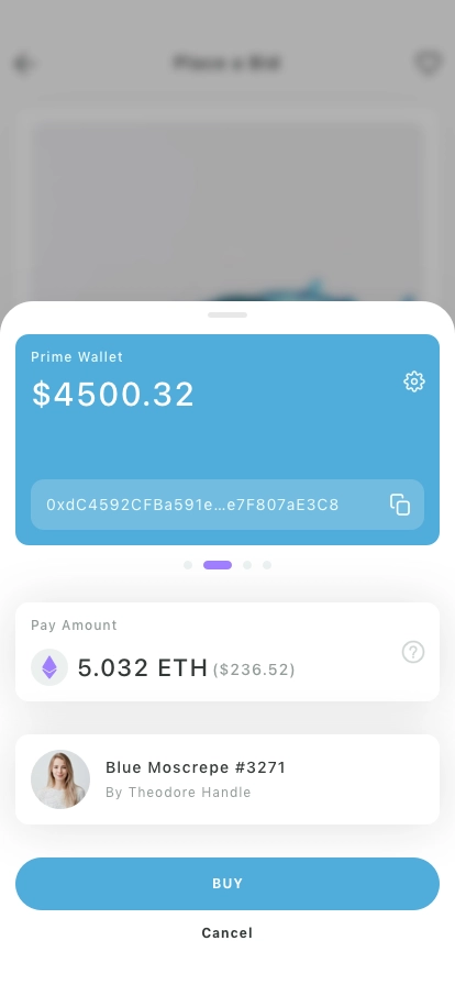 NFT Investing Mobile App UI Kit - Screenshot 4