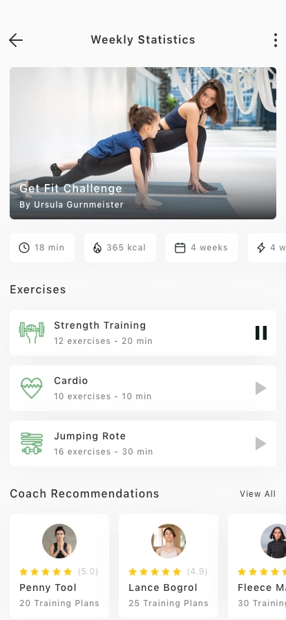 Fitness Mobile App UI Kit - Screenshot 2