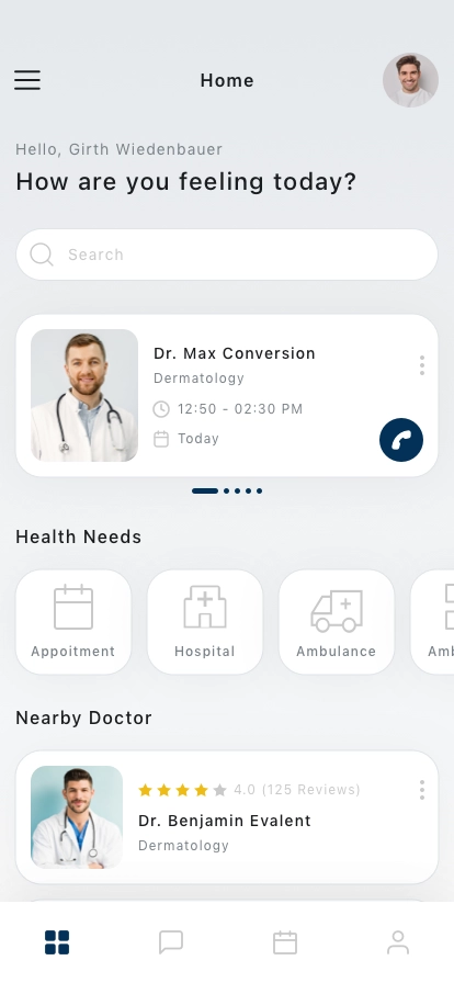 Healthcare Mobile App UI Kit - Screenshot 1