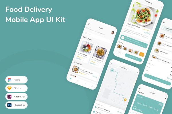 Food Delivery Mobile App UI Kit
