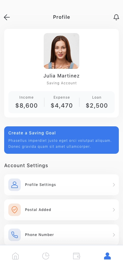 Finance & Banking Mobile App UI Kit - Screenshot 5