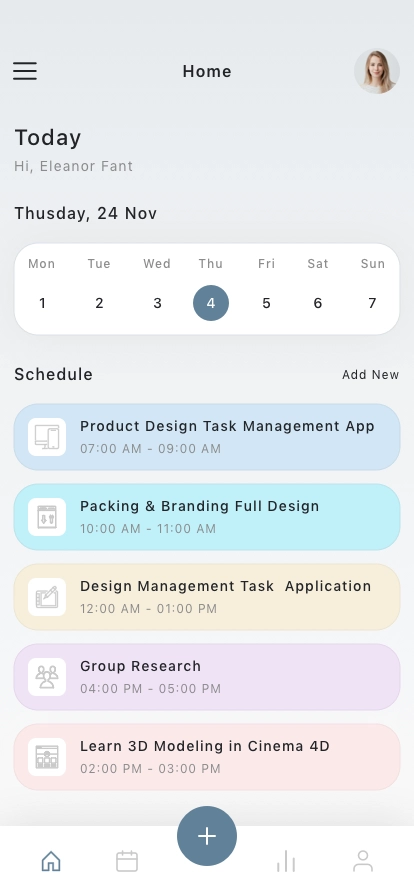 Task Scheduling Mobile App UI Kit - Screenshot 1