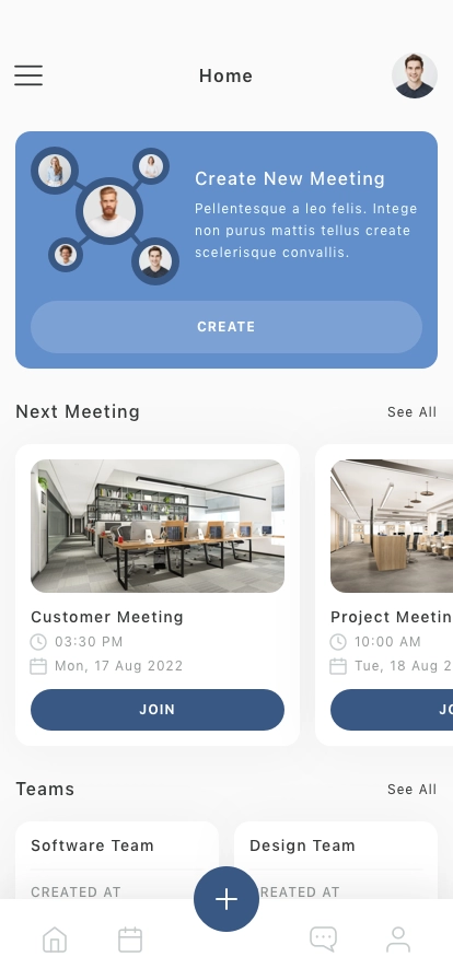 Meeting Mobile App UI Kit - Screenshot 3