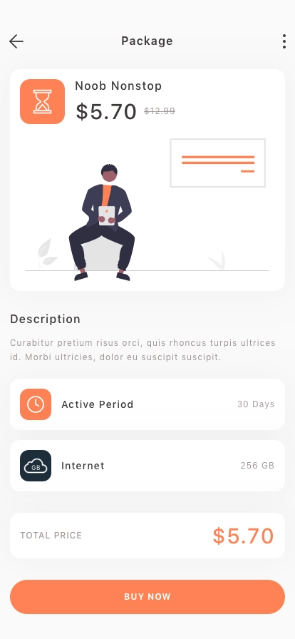 Internet Provider Mobile App UI Kit - Screenshot 2