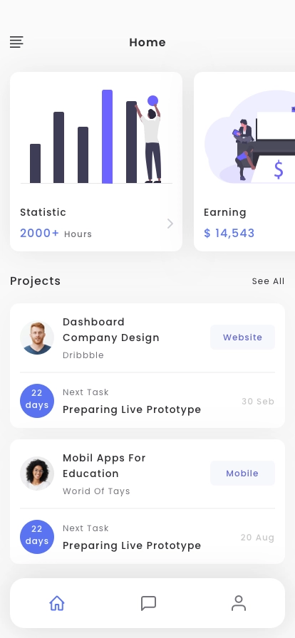 Freelancer Finder App UI Kit - Screenshot 2