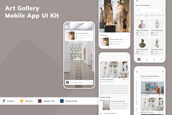 Art Gallery Mobile App UI Kit