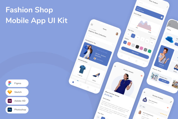 Fashion Shop Mobile App UI Kit