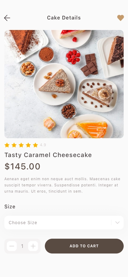 Bakery Shop Mobile App UI Kit - Screenshot 2