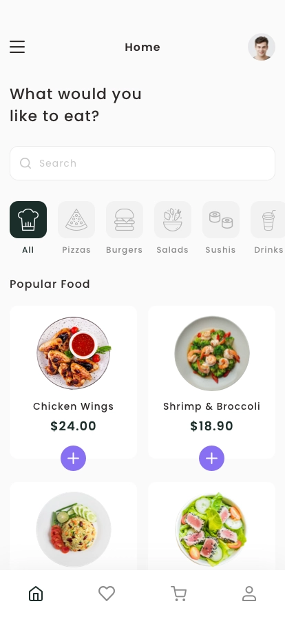 Food Order & Delivery Mobile App UI Kit - Screenshot 1