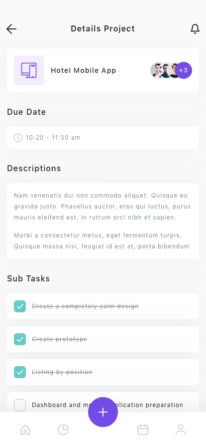 Task Management Mobile App UI Kit - Screenshot 3