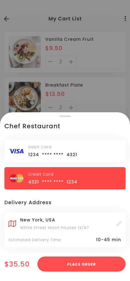 Food Ordering App UI Kit - Screenshot 5