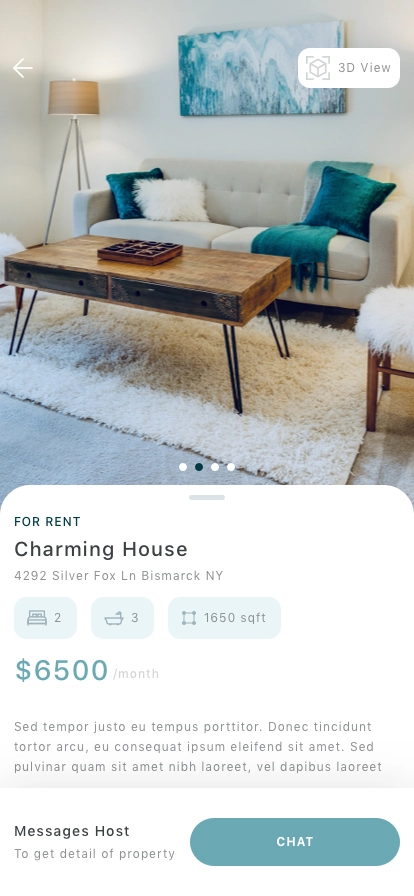 Rent Property Mobile App UI Kit - Screenshot 5