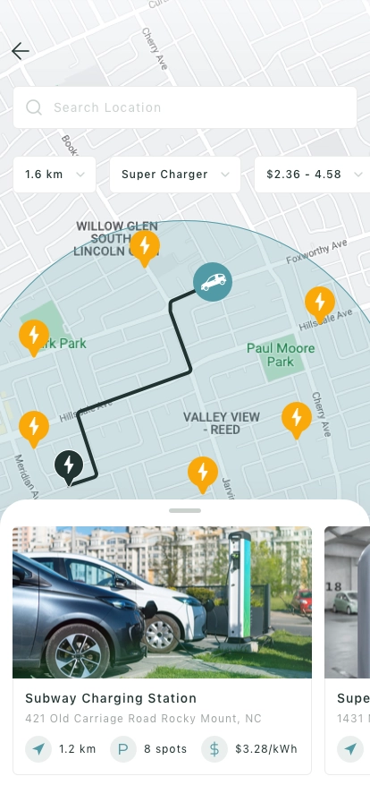 Charging Station Finder Mobile App UI Kit - Screenshot 5