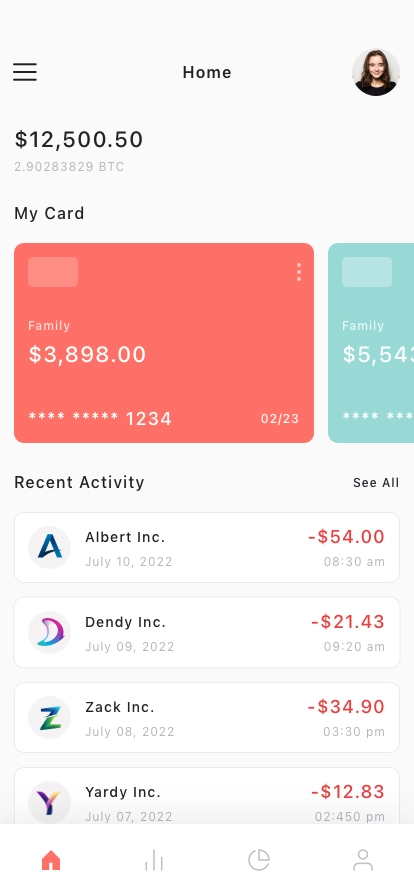Money Budgeting Mobile App UI Kit - Screenshot 1