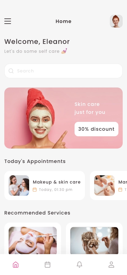 Beauty Salon Mobile App UI Kit - Screenshot 1