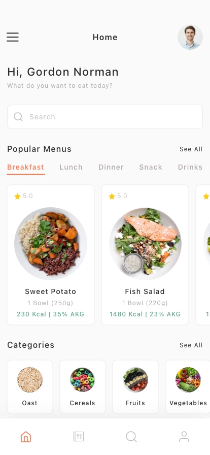 Food Service Mobile App UI Kit - Screenshot 2