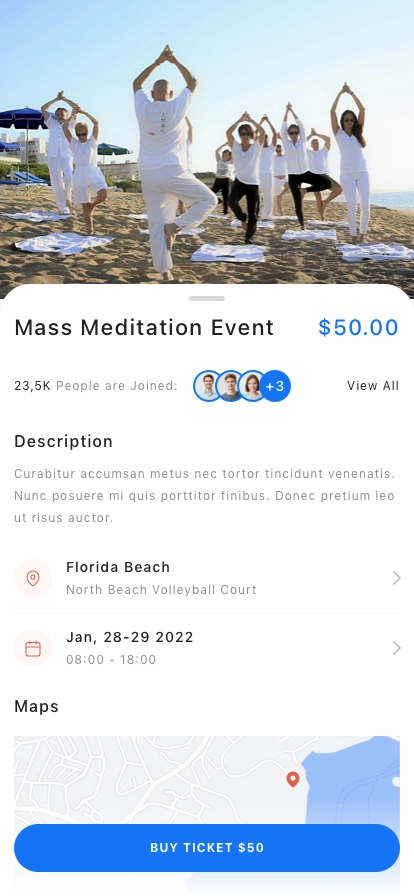 Event Finder App UI Kit - Screenshot 5