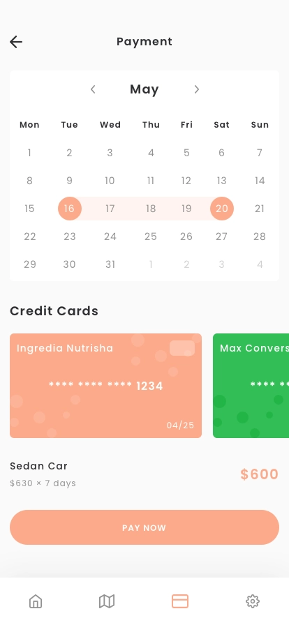 Luxury Car Rental Mobile App UI Kit - Screenshot 4
