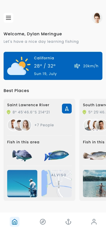 Fishing & Tournament Mobile App UI Kit - Screenshot 3