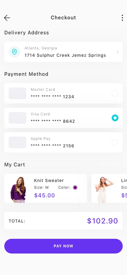 Clothes Ecommerce App UI Kit - Screenshot 4