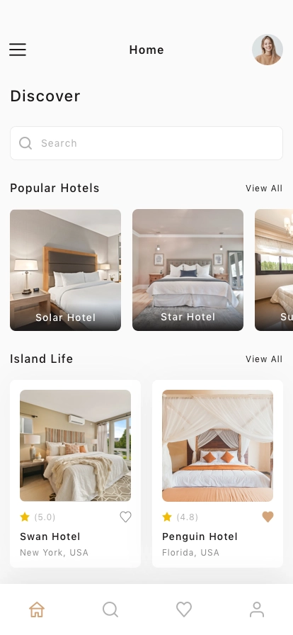 Hotel Booking Mobile App UI Kit - Screenshot 1