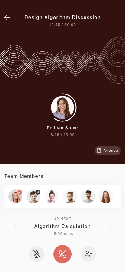Team Conference Mobile App UI Kit - Screenshot 2