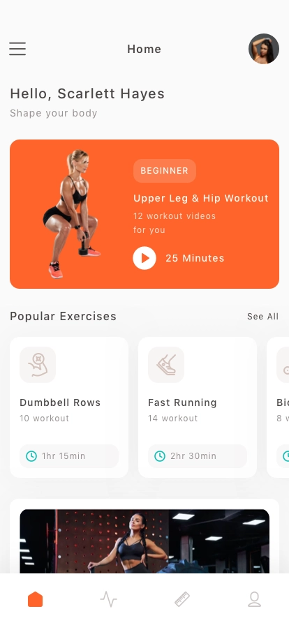 Fitness Mobile App UI Kit - Screenshot 1