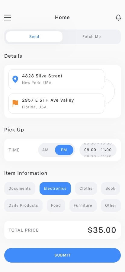 Shipping Tracker Mobile App UI Kit - Screenshot 2