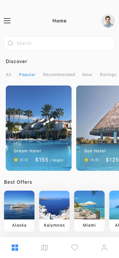 Hotel Booking Mobile App UI Kit - Screenshot 1