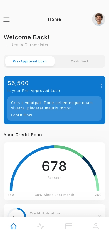 Credit Card Management Mobile App UI Kit - Screenshot 1