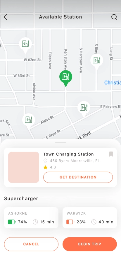 EV Charging Mobile App UI Kit - Screenshot 4