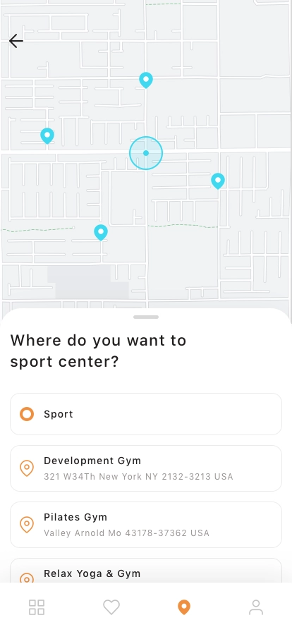 Fitness & Sport Center Mobile App UI Kit - Screenshot 2