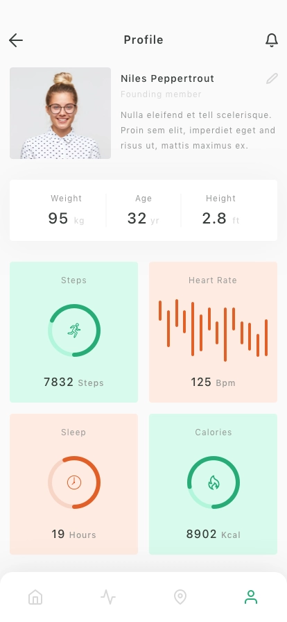Fitness & Workout Mobile App UI Kit - Screenshot 4