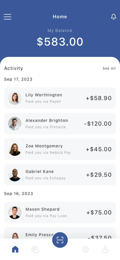 Split Bill Mobile App UI Kit - Screenshot 1