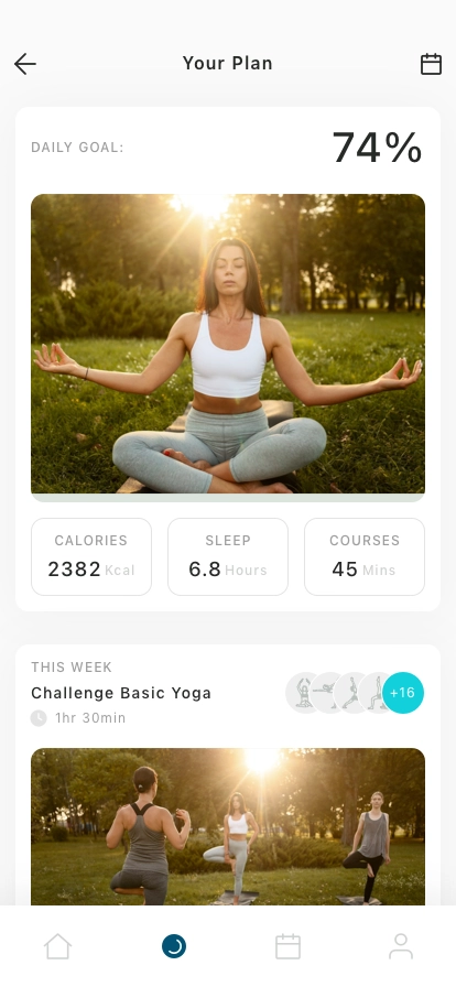 Yoga & Meditation Mobile App UI Kit - Screenshot 2