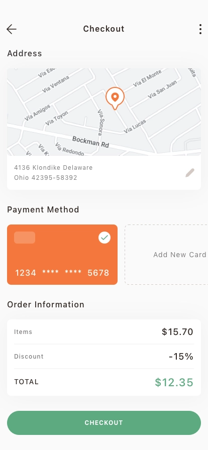 Food Ordering Mobile App UI Kit - Screenshot 5