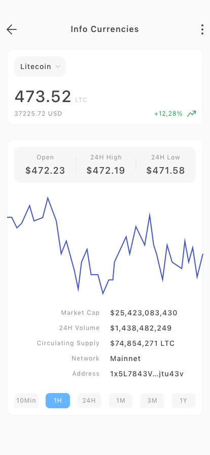 Crypto Wallet Mobile App UI Kit - Screenshot 1