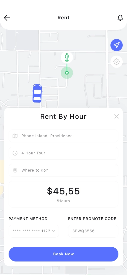Ride Share Mobile App UI Kit - Screenshot 1