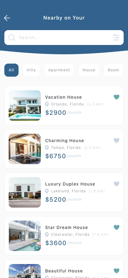 Realty Finder Mobile App UI Kit - Screenshot 2