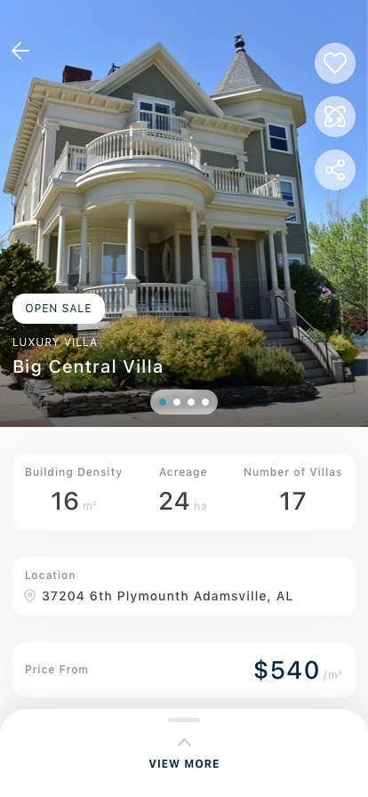 Property Listings Mobile App UI Kit - Screenshot 4