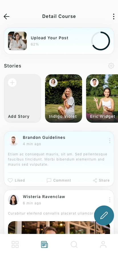 Student Community Mobile App UI Kit - Screenshot 3