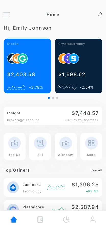 Banking & Finance Mobile App UI Kit - Screenshot 2