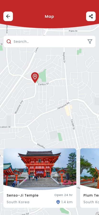 Temple Finder Mobile App UI Kit - Screenshot 3