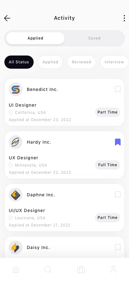 Job Finding Mobile App UI Kit - Screenshot 4