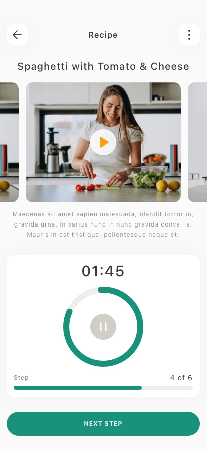Food Recipe Mobile App UI Kit - Screenshot 4