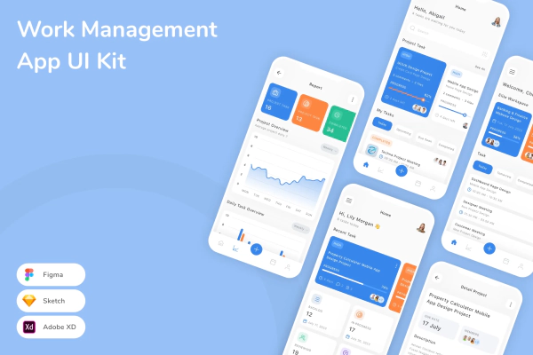 Work Management App UI Kit
